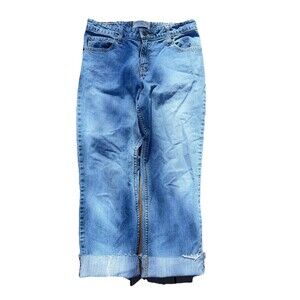 Levi Strauss Signature Mid Rise Straight Leg Blue Jeans Misses Size 10 Medium